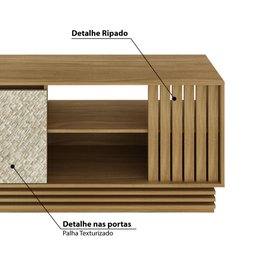 Rack para TV de até 64 - Natural/Palha - 4