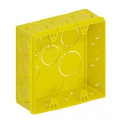 Caixa De Luz Embutir 4x4 Parede Reforçada Amarela Tigre 30u. - 2