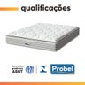 Colchão Casal Molas Ensacadas Granville com Pillow 138x188x28cm Branco Probel - 4