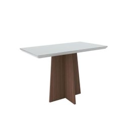 Mesa para Sala de Jantar 4 Lugares Ana Imbuia/Off Whitecasa Madre - 1