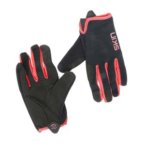 Luva Ciclismo Dedo Longo Skin Sport Flat-vermelho-m