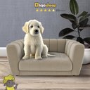 Ver imagem 4 de Caminha Casinha para Cachorro Gato Pet Mini Poltrona Lola Veludo Bege - Loja Sheep Sheep Estofados