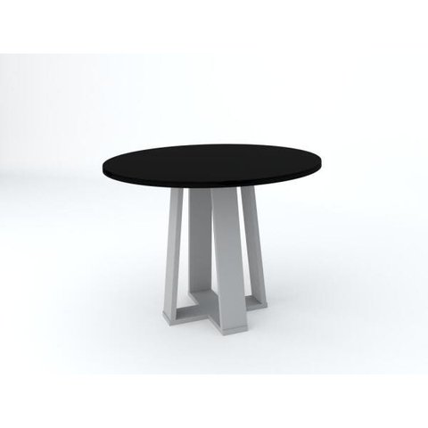 Mesa de Jantar Isabela 1,20 Off White/preto New Ceval