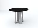 Ver imagem 1 de Mesa de Jantar Isabela 1,20 Off White/preto New Ceval