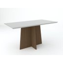 Ver imagem 1 de Mesa para Sala de Jantar 6 Lugares Ana Imbuia/Off Whitecasa Madre