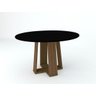Mesa de Jantar Isabela 1,35m Imbuia/preto New Ceval - 1