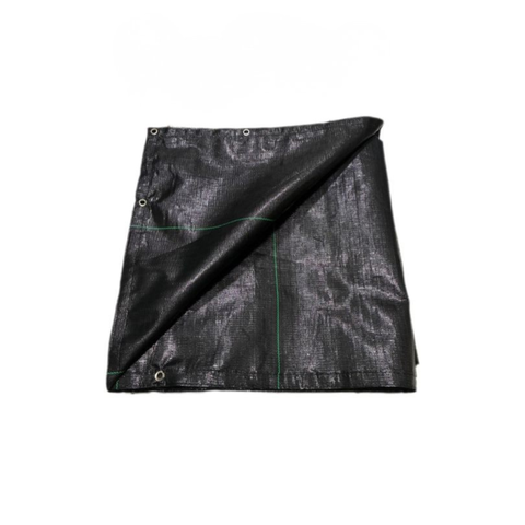 Ráfia de Solo 4x10 M Preta Polysolo com Ilhós