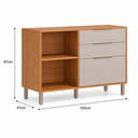 Ver imagem 6 de Balcao 120cm 2 Portas 2 Gavetas Divina Freijó Off White MGM Moveis