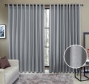 Ver imagem 1 de Cortina Tecido Rustico 4,00M x 2,30M Semi Blackout Cinza