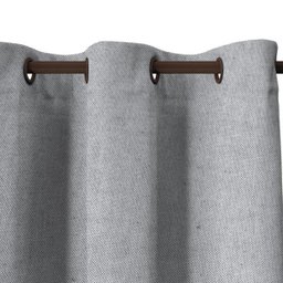 Cortina Tecido Rustico 2,00M x 2,50M Semi Blackout Cinza - 3