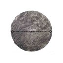 Ver imagem 3 de Tapete Redondo 1,20m Quarto Sala Escritório Pelo Macio.:cinza Escuro