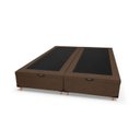 Ver imagem 4 de Base Baú King Suede 193x203x35cm Smart Marrom