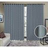 Cortina Tecido Rustico 3,00M x 2,50M Semi Blackout Azul - 1