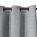 Ver imagem 3 de Cortina Tecido Rustico 3,00M x 2,50M Semi Blackout Cinza