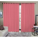 Ver imagem 2 de Cortina Tecido Rustico 4,00M x 2,60M Semi Blackout Vermelha