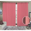 Ver imagem 1 de Cortina Tecido Rustico 4,00M x 2,60M Semi Blackout Vermelha