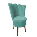 Ver imagem 2 de Kit 2 Cadeiras Decorativa Pétala Veludo Premium Pés Retrô Palito Sala e Quarto Tiffany