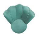 Ver imagem 5 de Kit 2 Cadeiras Decorativa Pétala Veludo Premium Pés Retrô Palito Sala e Quarto Tiffany