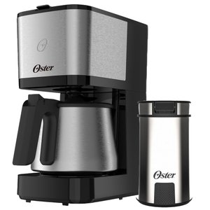 Kit Cafeteira Inox 1,2l e Moedor de Café Oster - 127v