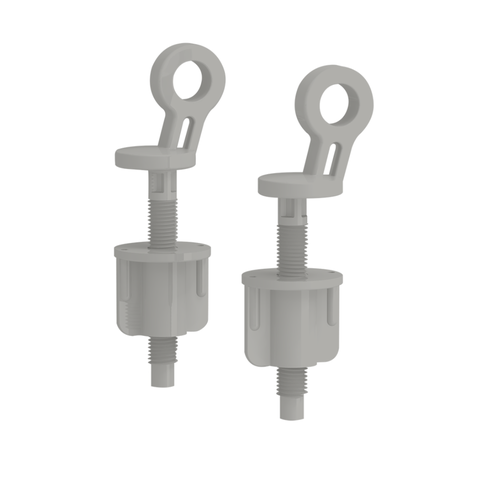 10 Unidades Jogo de Parafuso para Assento Sanitário Bellart Cor Branco Durín