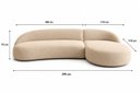 Ver imagem 3 de Sofá 290cm de Linho com Sala de Estar Bege Aiko