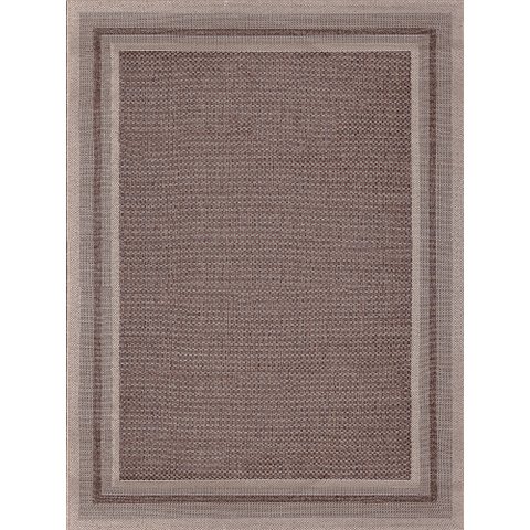 Tapete Sisal Eco Nature Moldura Bege Marrom 3,00x4,00