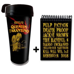 KIT Copo Térmico 500ml e Caderneta Cinema Quentin Tarantino - 1