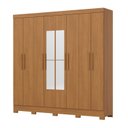 Ver imagem 2 de Guarda-Roupa Casal 8 Portas e 4 Gavetas com Espeho Prime Marrom/Cinamomo