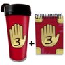 KIT Copo Térmico 500ml Anime Gravity Falls e Caderneta - 1