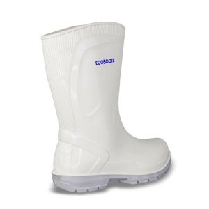 Bota Ecoboots Lyte - Cano Curto - Branca com Solado Gelo - Impermeável:42
