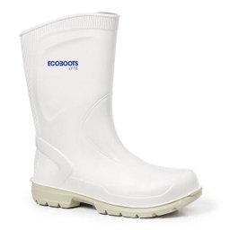 Bota Ecoboots Lyte - Cano Curto - Branca com Solado Gelo - Impermeável:42 - 2