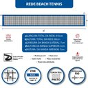 Ver mais imagens de Rede Beach Tennis Zaka Azul 8,10m x 0,80m