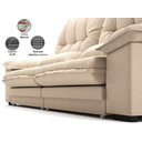 Ver imagem 5 de Sofá Bergamo 2,90m Retrátil e Reclinável Linho Soft Bege - Netsofas