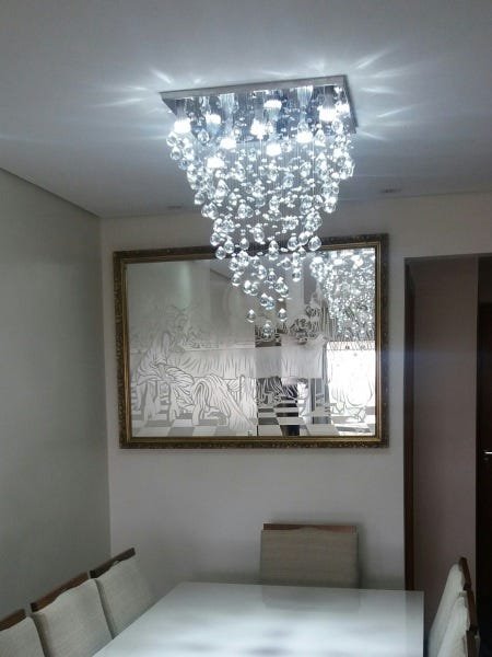 Lustre Moderno De Cristal Verdadeiro K9 - 3