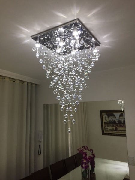 Lustre Moderno De Cristal Verdadeiro K9 - 2