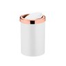 Lixeira Basculante 8 Litros Future Branco/rose Gold - 1