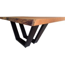 Mesa Jantar Madeira Pés de Ferro Estilo Industrial 1,60m - 3