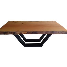 Mesa Jantar Madeira Pés de Ferro Estilo Industrial 1,60m - 6