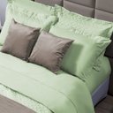 Ver imagem 2 de Jogo Lençol Tous Les Jours King 3 Pçs 100% Algodão Verde