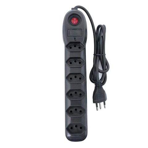 Filtro de Linha 5 Tomadas Pluzie Preto