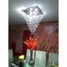 Lustre Pendente de Cristal K9 Transparente Moderno - 3