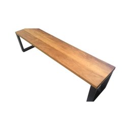 Mesa Jantar e Banco em Madeira Estilo Industrial 1,80m - 2