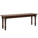 Ver mais imagens de Mesa de Jantar 6 Lugares 160cm com 02 Bancos de Madeira Maciça Lazuli F06 Café - Lyam Decor