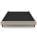 Ver imagem 3 de Cama Queen Base Box Pés Madeira 168cm Suném P05 Veludo Bege - Lyam Decor