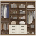 Ver imagem 2 de Guarda Roupa Casal 8 Portas 6 Gavetas Liverpool - Jequitiba / Areia