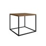 Mesa Lateral Cube Estilo Industrial Vermont Base Metálica Preto - D'Rossi - 1