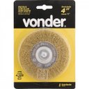 Ver imagem 2 de Escova circular 4" x 1/2" haste de 1/4" Vonder