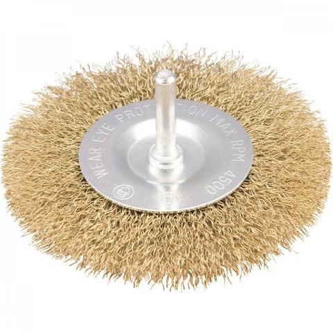 Escova circular 4" x 1/2" haste de 1/4" Vonder