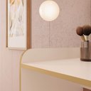 Ver imagem 5 de Penteadeira Camarim 110cm com Espelho Curvo Império Off White / Dourado D04 - D'Rossi
