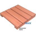Ver imagem 2 de Deck de Madeira Modular 30x30 Cm Réguas 7 Cm Neonx com Pintura:osmocolor Cedro Semi Trans